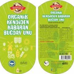 Bemtat Organik Kendinden Kabaran Un 1kg ( Organic Self-Rising Flour )