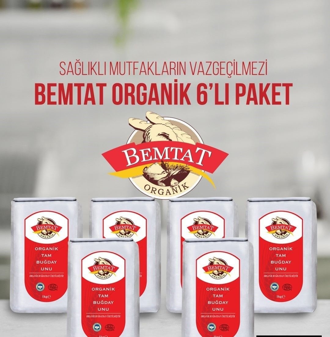 Bemtat Organik Tam Buğday Unu X6
