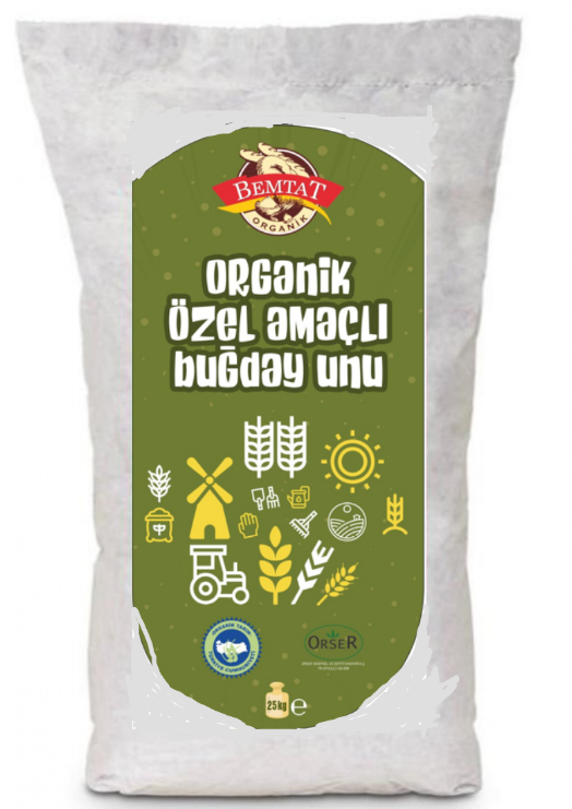 Bemtat Organik Özel Amaçlı Buğday Unu 25kg ( Organic Wheat Flour )