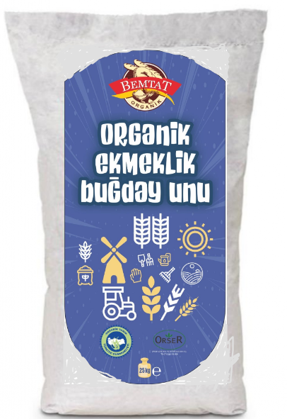 Bemtat Organik Ekmeklik Buğday Unu 25kg ( Organic Wheat Flour For Bread )