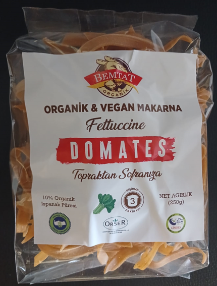 Organik Domatesli Fettuccine 250 gr ( Organic Tomato Fettuccine )
